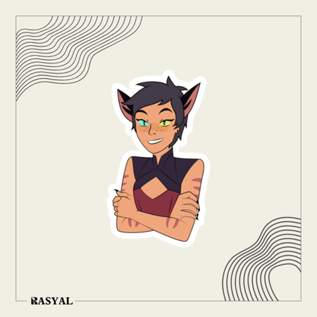 ستيكر شخصية كرتونية (شيرا )