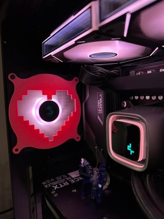 غطاء مروحة للPC  قلب ماينكرافت