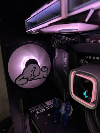 غطاء مروحة للPC سينامورول نائم
