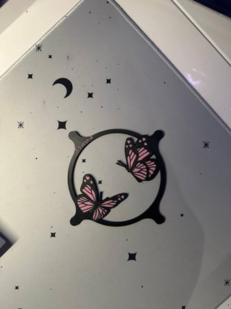 غطاء مروحة للPC فراشتين