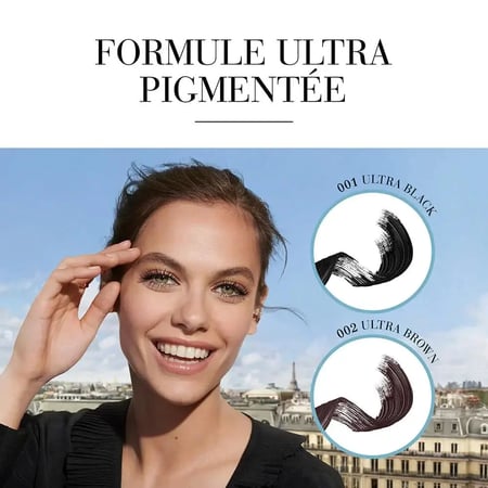 برجوا ماسكارا تويست أب ذا فوليوم 2 في 1 الترا ماسكرا 001 أسود فائق 8 مل