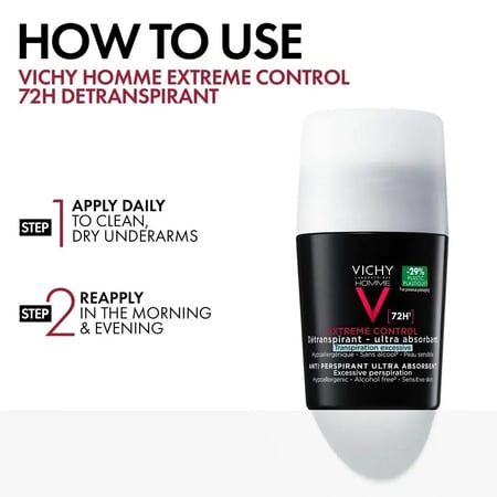 فيشي هوم مزيل عرق رول اون حماية 72 ساعة - 50 مل