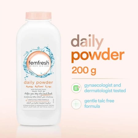 فيم فريش بودرة لراحة المنطقة الحميمة - 200 جم