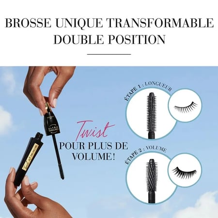 برجوا ماسكارا تويست أب ذا فوليوم 2 في 1 الترا ماسكرا 001 أسود فائق 8 مل