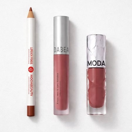 مودا بيوتي جلوس شفايف+محدد+احمر شفاه