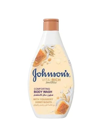 صابون سائل للإستحمام بخلاصة اللبن والعسل والشوفان من جونسون - 750مل
