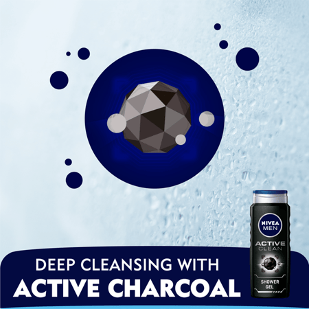 جل استحمام اكتيف كلين للرجال من نيفيا - 500 مل
