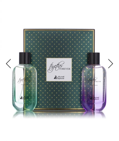 طقم عطر فور ايفر , يحتوي على زجاجتين بخاخ بحجم 75 مل لكل واحدة