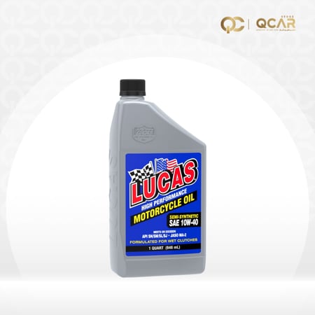 لوكاس |  1 كوارت  زيت الدراجات النارية 10W40 نصف تخليقي