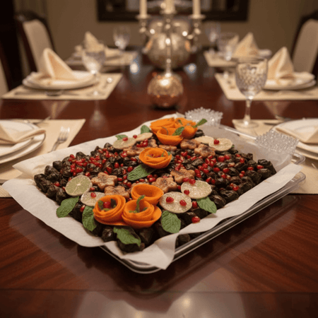 صحن ورق عنب فاخر, مناسب للحفلات والمناسبات الخاصة | متوفر بعدة خيارات