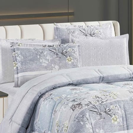 مفرش سمارا مشجر نفر ونص  4 قطع  مايكروفايبر