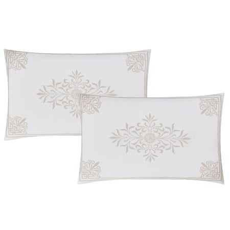 مفرش ديلارا المطرز بالكامل مايكروفايبر  نفرين 7 قطع