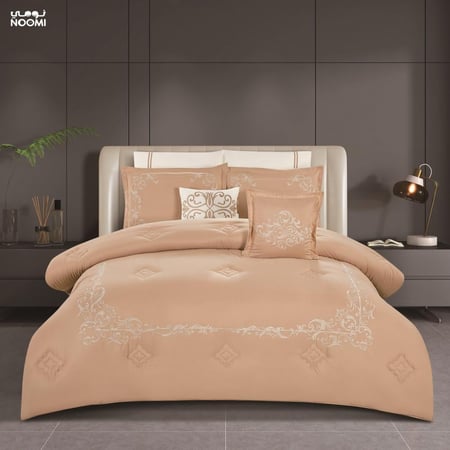 مفرش لارا  نفرين   ٨ قطع مطرز كامل