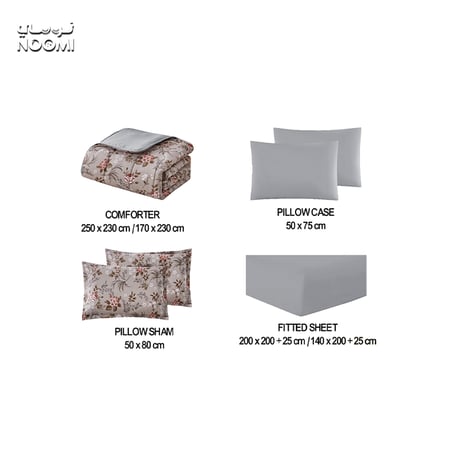 مفرش الماركة مايكروفايبر صيفي نفرين6 قطع