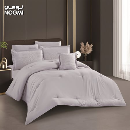 مفرش دريمي مايكروفايبر مطرز  نفرين 7 قطع