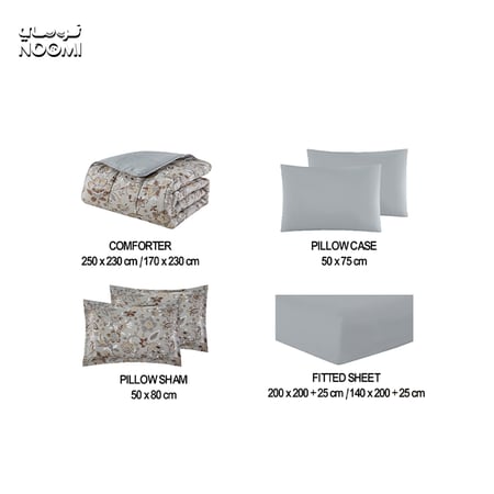 مفرش الماركة مايكروفايبر صيفي نفرين6 قطع