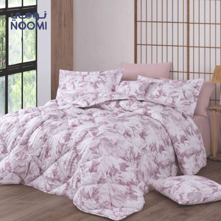 مفرش ايليف قطن تركي 100% مشجر | نفرين 8 قطع