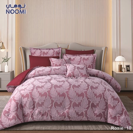 مفرش روزي نفر ونص مايكروفايبر نفرونص 5 قطع