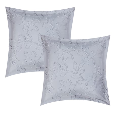 مفرش فلوريا مايكروفايبر نفر ونص 5 قطع - اللون رمادي فاتح