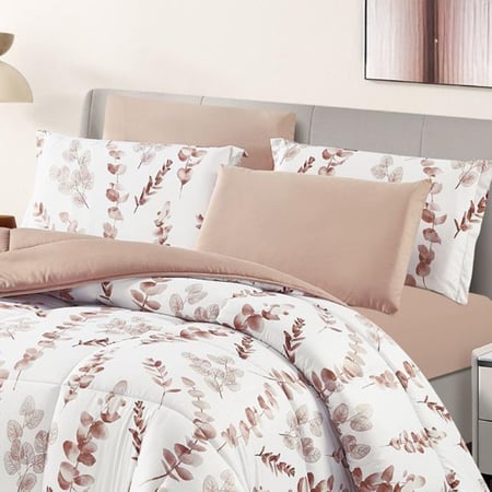 مفرش مارا مشجر نفر ونص  4 قطع  مايكروفايبر