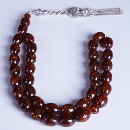 سبحه كهرمان روسي شفاف 1665-13-17-33