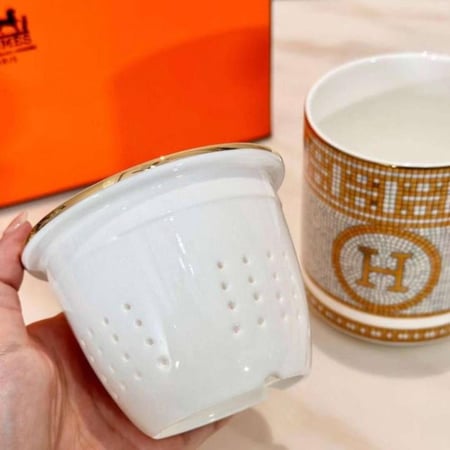 طقم شاي هيرميس قطعتين لشخص واحد