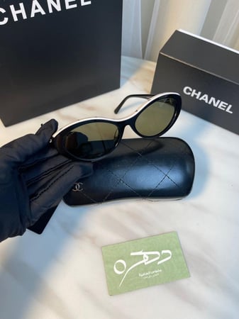 نظارات شانيل الشمسية البيضاوية