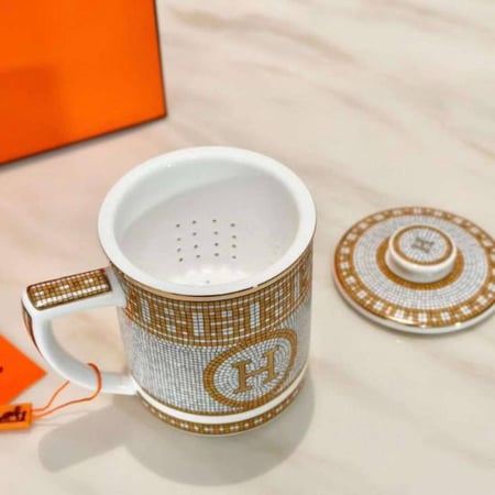 طقم شاي هيرميس قطعتين لشخص واحد