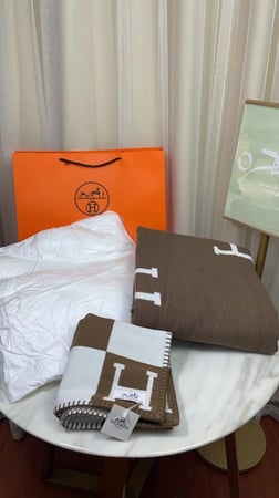 بطانية هيرمس أفالون مع غطاء مخدة