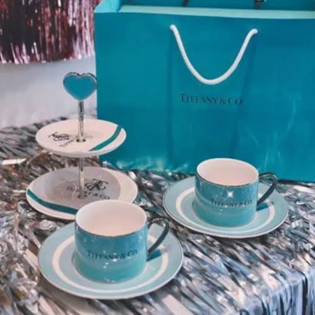 طقم تقديم Tiffany Co عدد 5 قطع