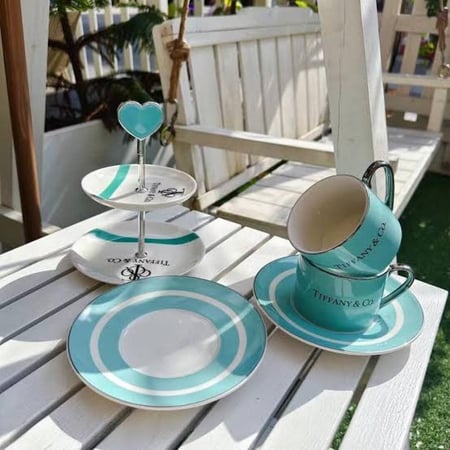 طقم تقديم Tiffany Co عدد 5 قطع