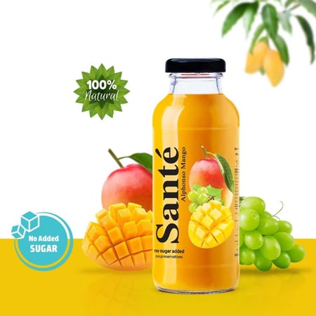 عصير سانتي مانجو الفونسو - 24 عبوة300 مل