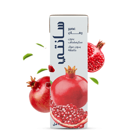 عصير سانتي رمان 200 مل مضاد أكسدة طبيعي بالكامل بالسعودية