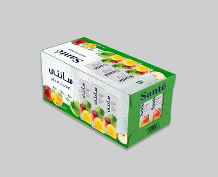 Sante عصير تفاح طبيعي احمر  اخضر اصفر  سانتي بدون سكر 200 مل سانتي