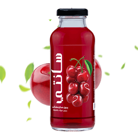 كرز 300 مل زجاج سانتي علامة تجارية لـ مجموعة روما التجارية.