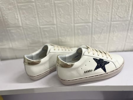 Golden goose Superstar distressed lace-up sneakers