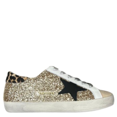 Golden goose Superstar distressed lace-up sneakers