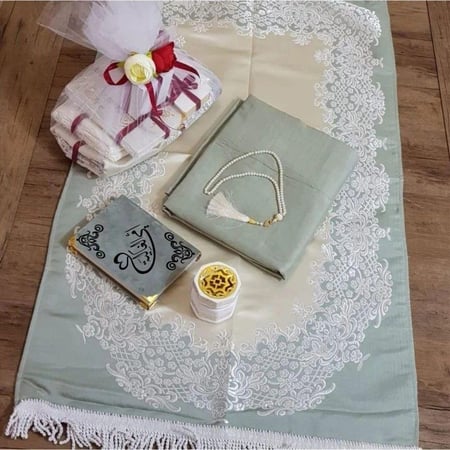 هديه رمضانيه طقم صلاه نسائي بتغليف خاص وكرت اهداء