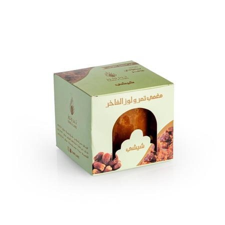 تمر شيشي مغمي بتغليف فاخر للضيافة السعودية