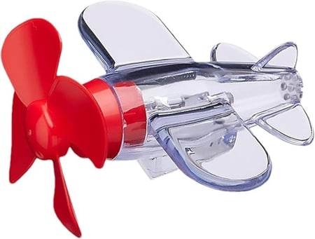 لعبة طائرة ديكورية بمروحة تعمل بالطاقة الذاتية وإضاءة LED للسيارات والدراجات الكهربائية