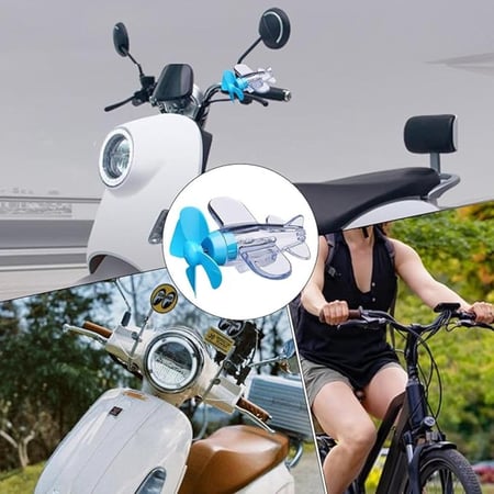 لعبة طائرة ديكورية بمروحة تعمل بالطاقة الذاتية وإضاءة LED للسيارات والدراجات الكهربائية