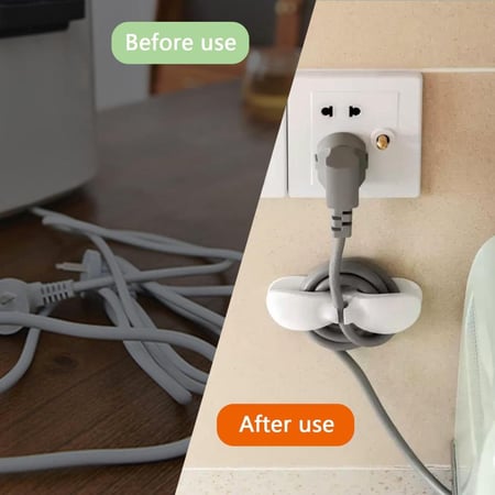 منظم أسلاك الأجهزة الكهربائية ذاتي اللصق لتنظيم الكابلات في المطبخ وال