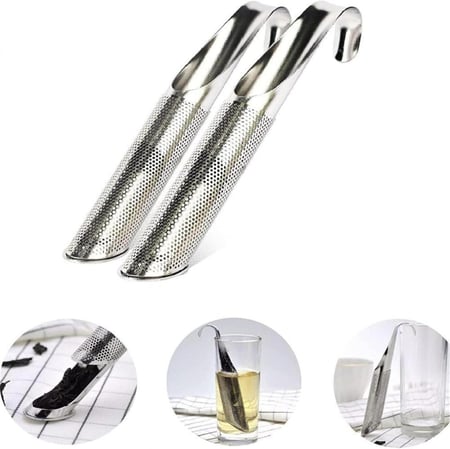 مصفاة شاي من الستانلس ستيل بتصميم عملي