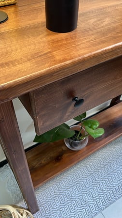 ركن القهوة من الخشب المعتق