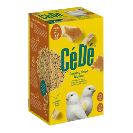 غذاء تربية CeDe Bianco للكناري وطيور الزينة – خالي من الصبغات ويحافظ على لون الريش الطبيعي 1kg