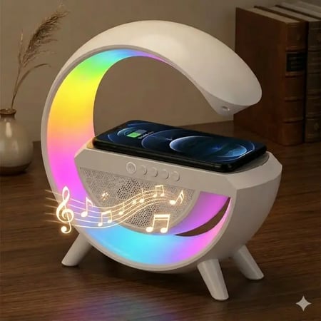 منصة شحن لا سلكي  ( 3 في 1  )  RGB LIGHT