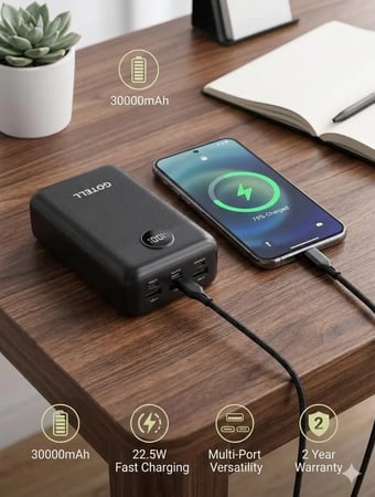 بطارية متنقلة 30000 مللي امبير  GOTELL