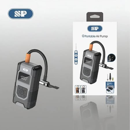 منفاخ هواء لا سلكي للسيارات  بقوة 8000 مللي امبير  ISNUP