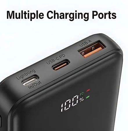 بطارية 10000 امبير اسود  Levore