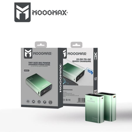 بطارية متنقلة 20000 مللي امبير MOOGMAX